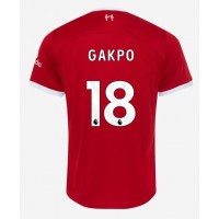 Camisa de Futebol Liverpool Cody Gakpo #18 Equipamento Principal 2023-24 Manga Curta